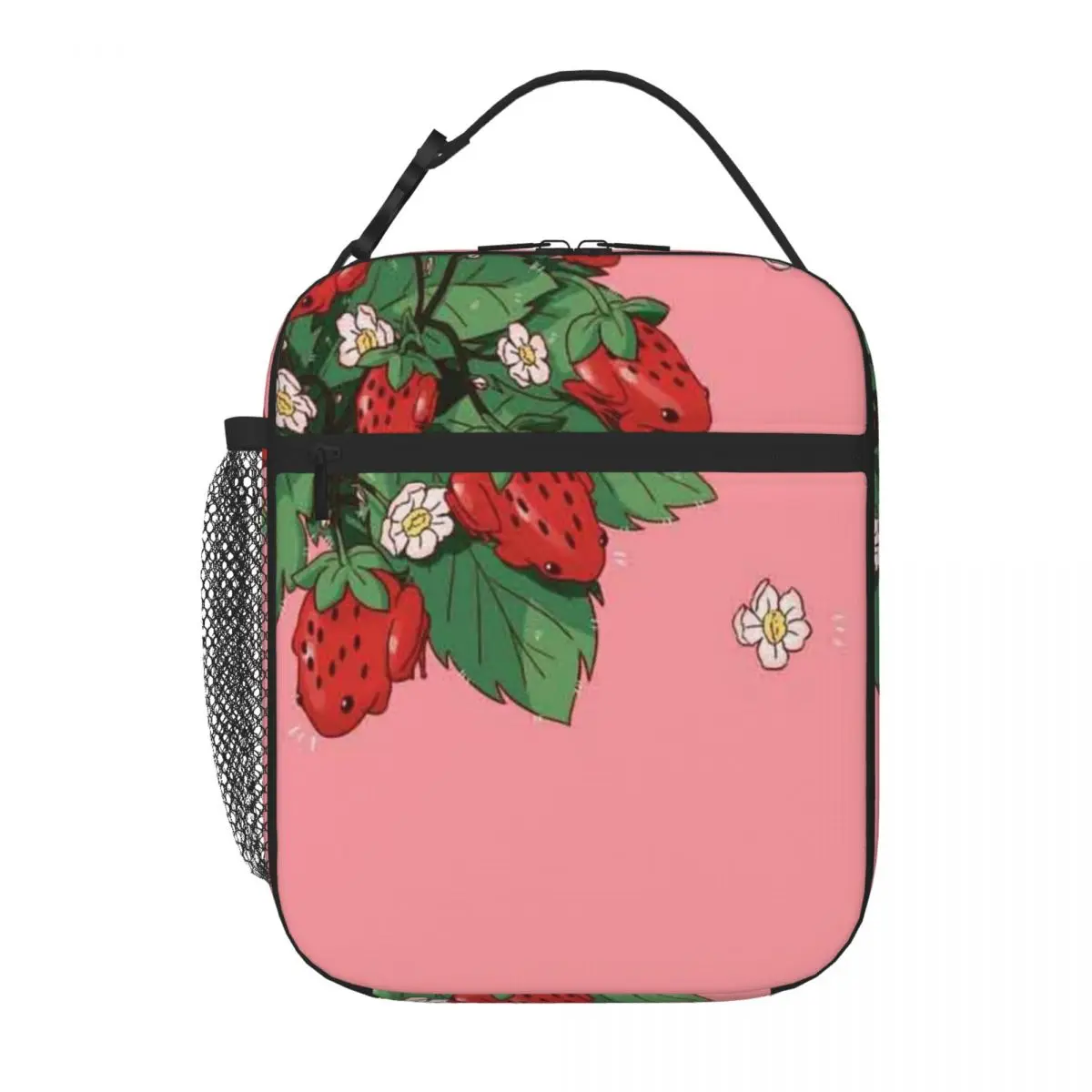 Bestselling Strawberry Frog Compact Style Cooler Lunch Bag Family Picnic Carry Lunch Bag