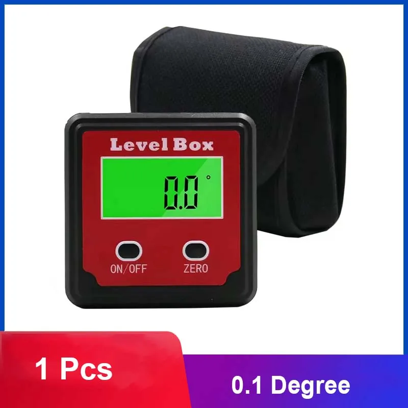 Mini Digital High Precision Goniometer Electronic 3 In 1 Level Box Magnetic Protractor Inclinometer Angle Finder With Backlight