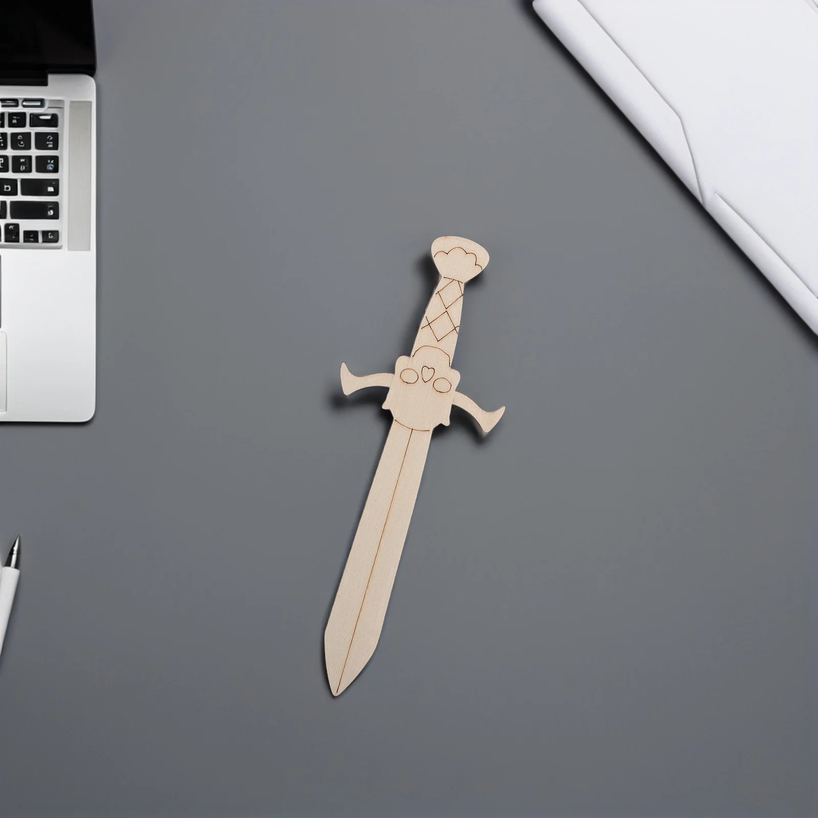 Recortes de madera en blanco para 20 piezas, suministros para manualidades DIY con temática pirata, piezas de madera sin terminar para actividades entre padres e hijos en interiores