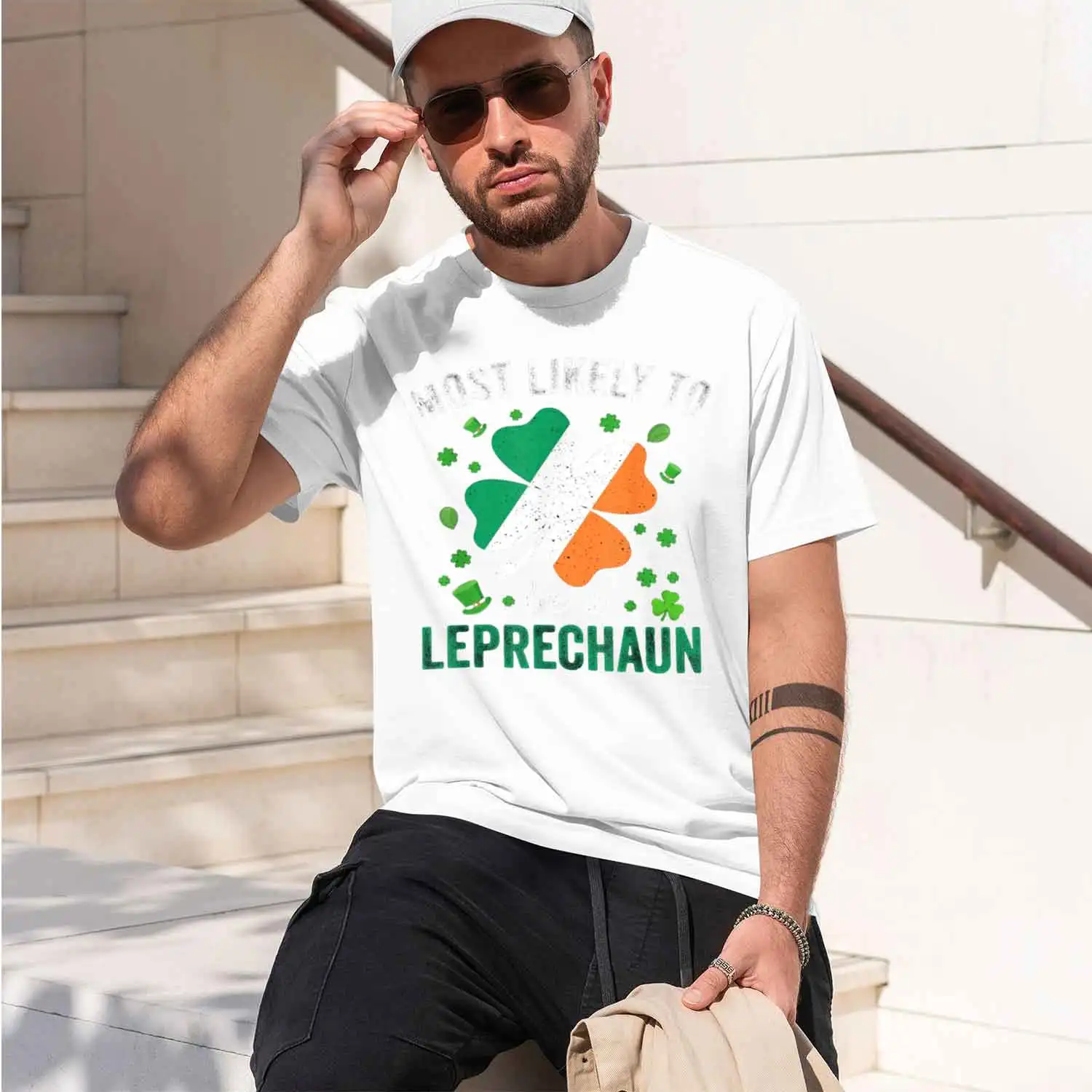 ing St Day Tee Most Lik To Be A Lepreaun T-Shirt Funny T-Shirt Irish Flag Shamro Paddy's Day Celebrations 2026 New Model Short-s