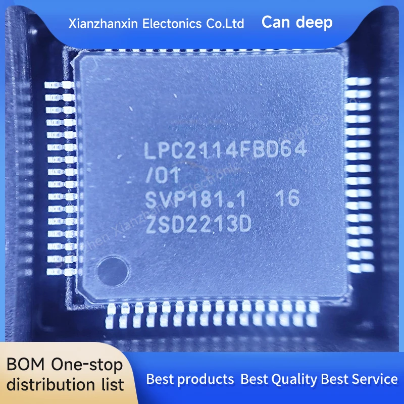 1PCS/LOT LPC2114FBD64 FBD64/01  LQFP-64 MCU microcontroller chip