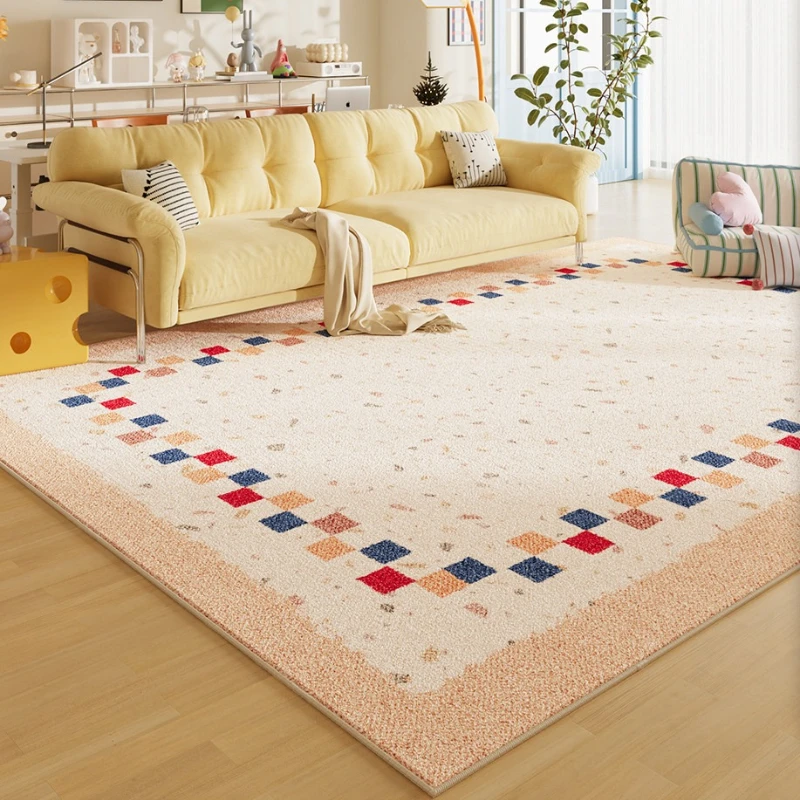Dopamine Color Living Room Decoration Carpet Large Area Rugs for Bedroom Thick Plush Cloakroom Floor Mat Fluffy Soft Lounge Rug