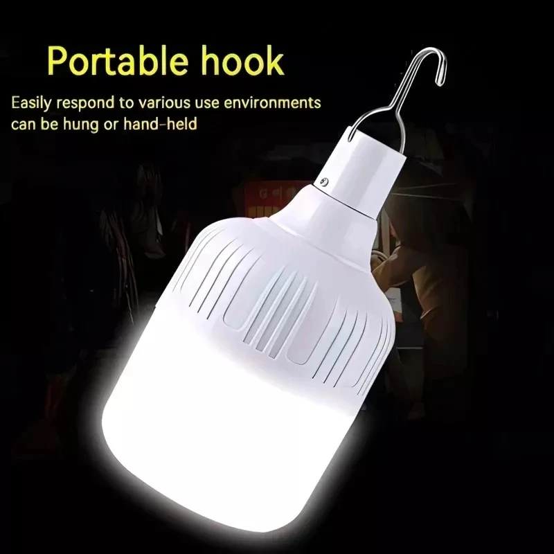 700W Portable Camping Lantern USB Rechargeable Light Bulb Powerful Battery Tent Lamp Power Bank Emergency Lighting Motion Sensor