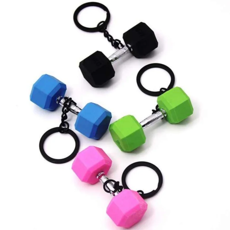 Neuer Gym-Hantel-Schlüsselanhänger, Sport-Schlüsselanhänger, Serie 25 Stile zur Auswahl aus Mode, DIY, Fitness, inspirierende Geschenke, Rucksack-Anhänger – Detail 1