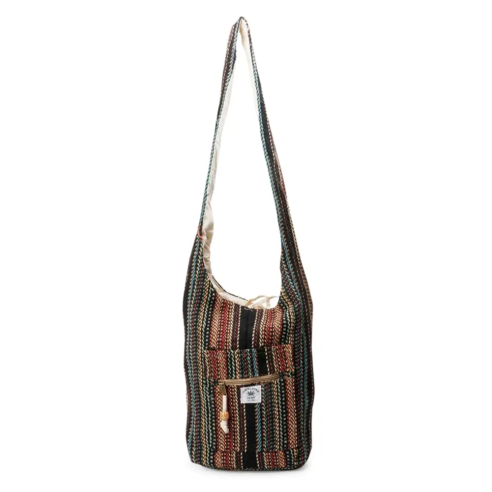 

Hemp Messenger Crossbody Sling Bag - Unisex Beach Party Bag