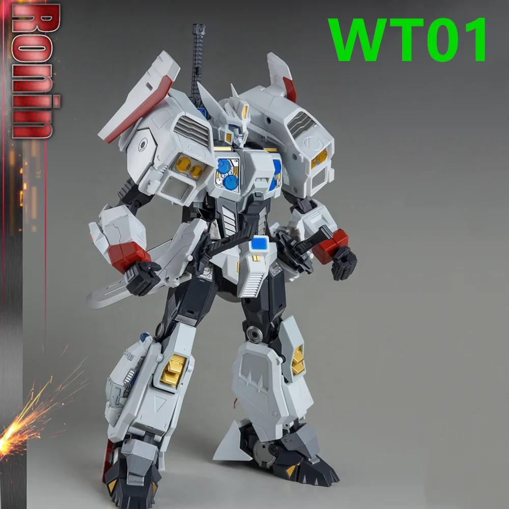 NEW Transformation Wonderful Trans WT01 WT-01 RONIN White Drift Robot Masterpiece Action Figure Toys With Box