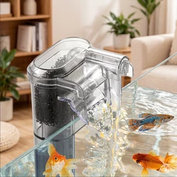 New Suspended Filter For Fish Tanks, Mini Filter, USB, 2.5W, 250H/L Suitable For Fish Tanks Below 30cm, Aquariums
