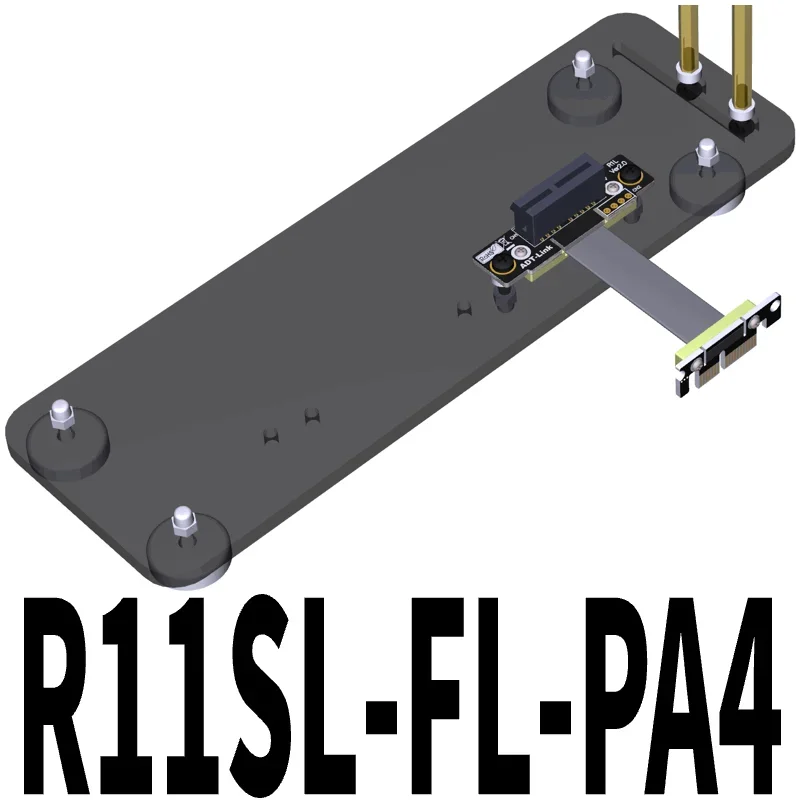 Câble d'extension PCIe 3.0x1 à 1X, haute vitesse, angle droit à 90 degrés