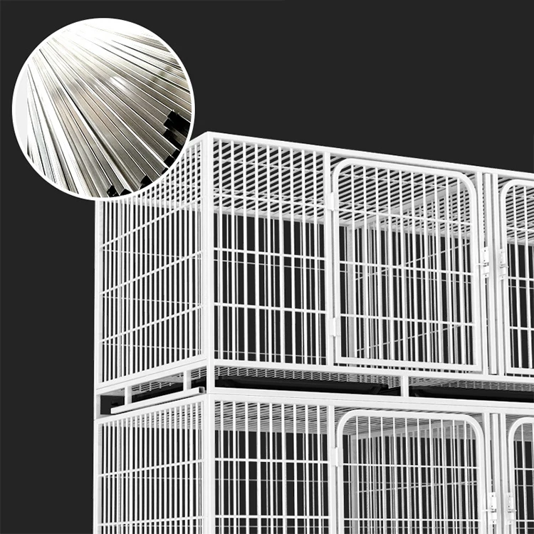 New 3 Layer Black White Rabbit Cage Home Use Hot Dip Galvanized Stainless Steel