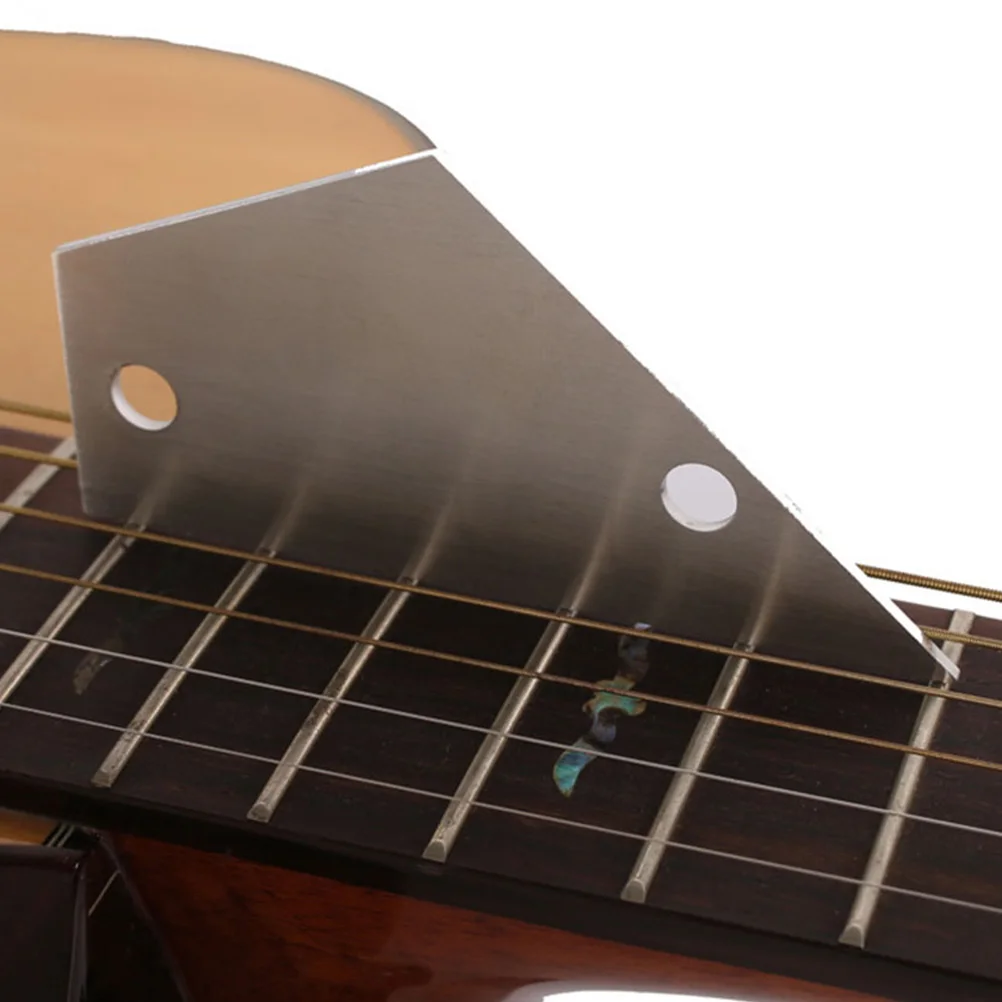 

1Pcs High Precision Guitar Neck Ruler Metal Leveling Tool Portable Maintenance Accessory