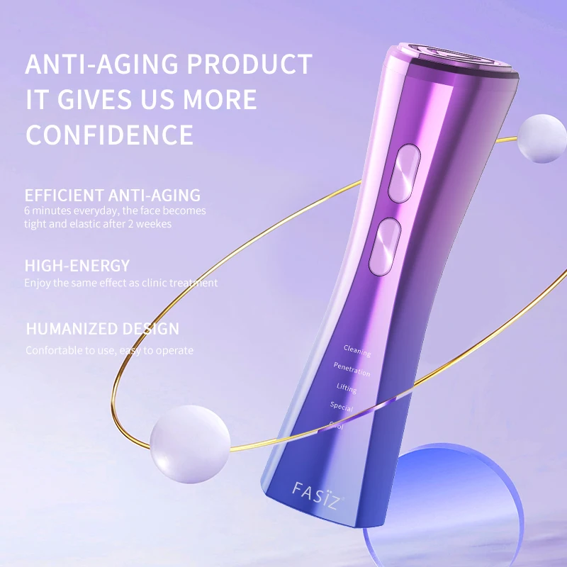 Home High Frequency Wand Eye Care Head Anti Aging Face and Neck Beauty Device Anti Aging Massager Multi Function Facial Machine