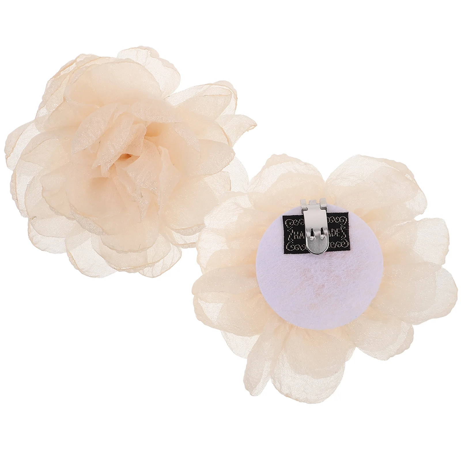 

2Pcs Detachable Flower Shoe Clips Solid Color Decorative Buckles Elegant Accessories for High Heels Wedding Shoes