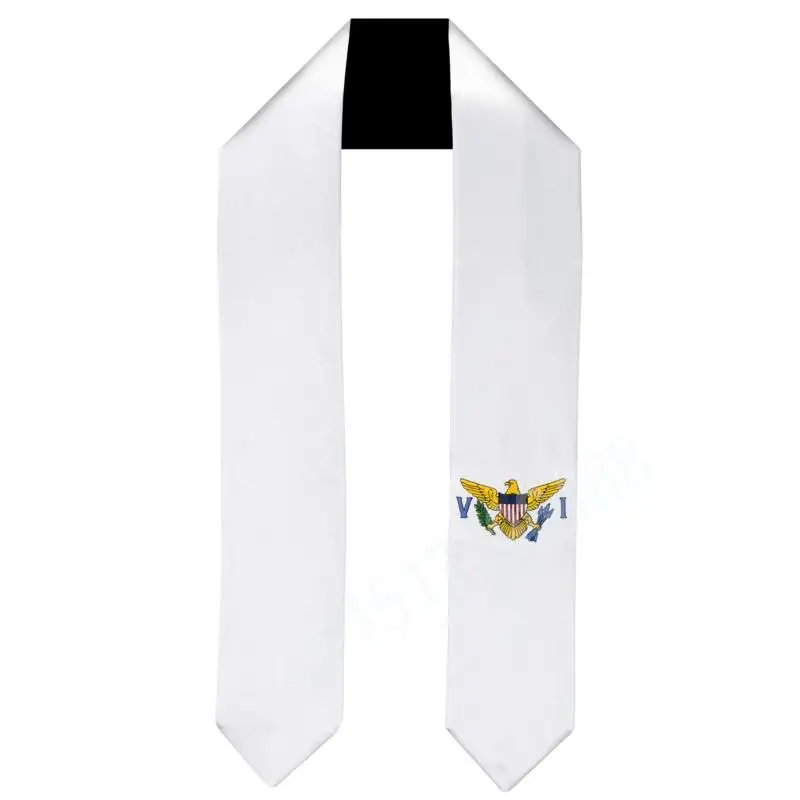 

Шарф с флагом Девственных островов США, верхний принт, выпускной пояс, палантин, аксессуар для международной учебы за рубежом, вечеринка для взрослых