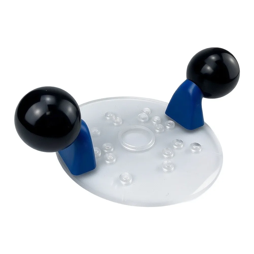 Dual Ball Handle Sub Base Plate for Router with Translucent Base to Enhance Visibility of Cutter Workpiece Interaction