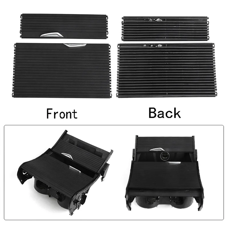 

2 Pcs Center Console Cup Holder Cover Drink Water Cup Holder Cover For BMW X1 X2 F48 F49 F39 51169299529