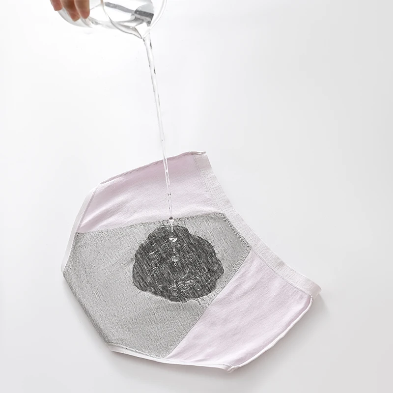 ملخصات سراويل النساء تنفس مانعة للتسرب سلس البول الثلاثي سراويل مجموعة حزمة المرأة سراويل داخلية قطنية فترة الملابس الداخلية سيدة #5