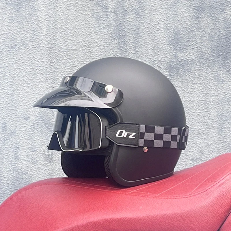 

Мотоциклетный открытый шлем, сертифицированный DOT полушлем 3/4