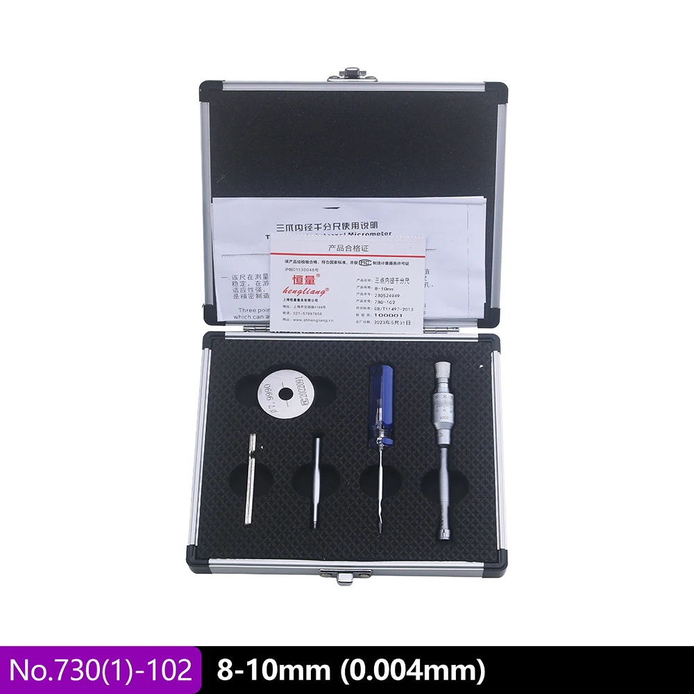 6-50Mm Drieklauw Binnendiameter Micrometer Driepunts Interne Meting Binnendiameter Micrometer Opening Hoge Precisie