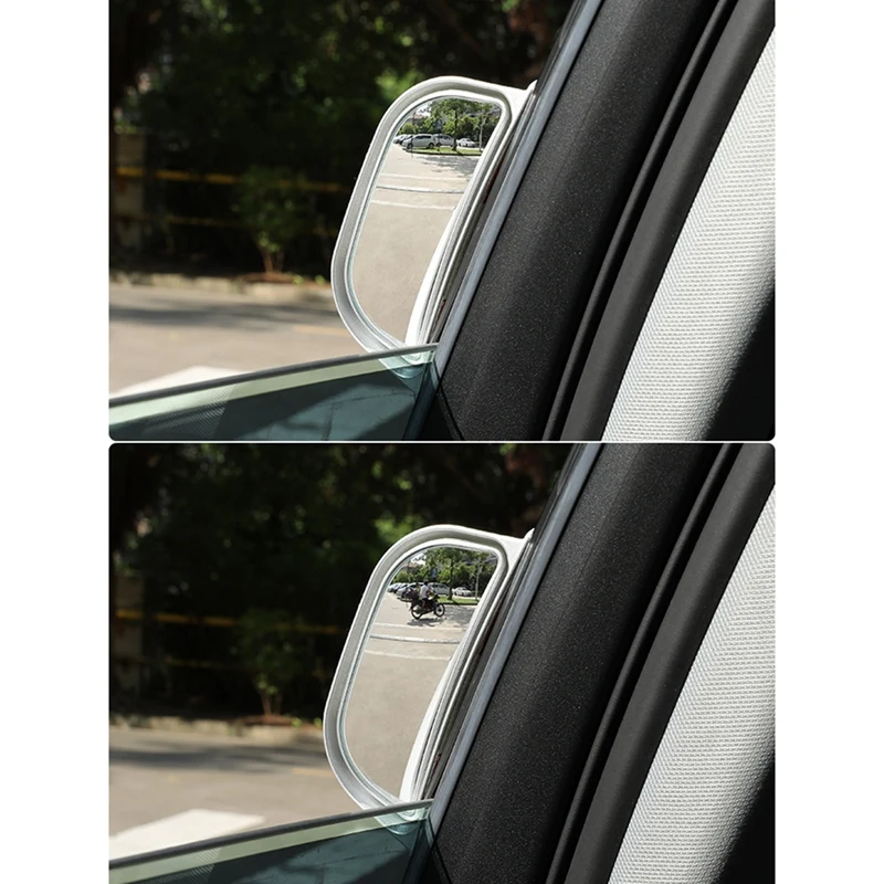 Car Rearview Mirror, Rear Seat, Observation Mirror, Auxiliary Mirror, Wide-Angle Blind Spot Mirror, Universal