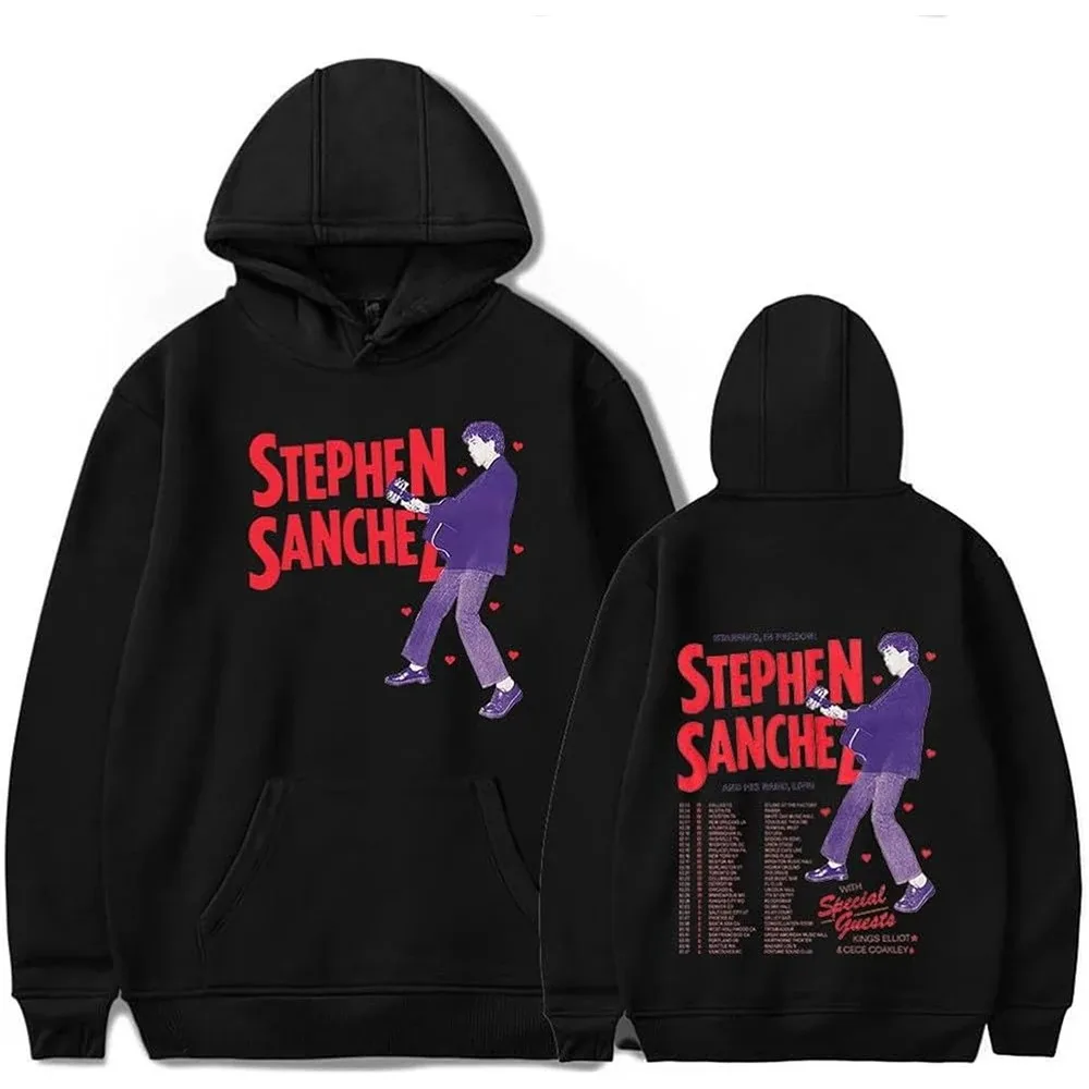 

Hoodies masculinos e femininos de Stephen Santos, moletom Merch, pulôver com capuz, moda, primavera, outono, 2024