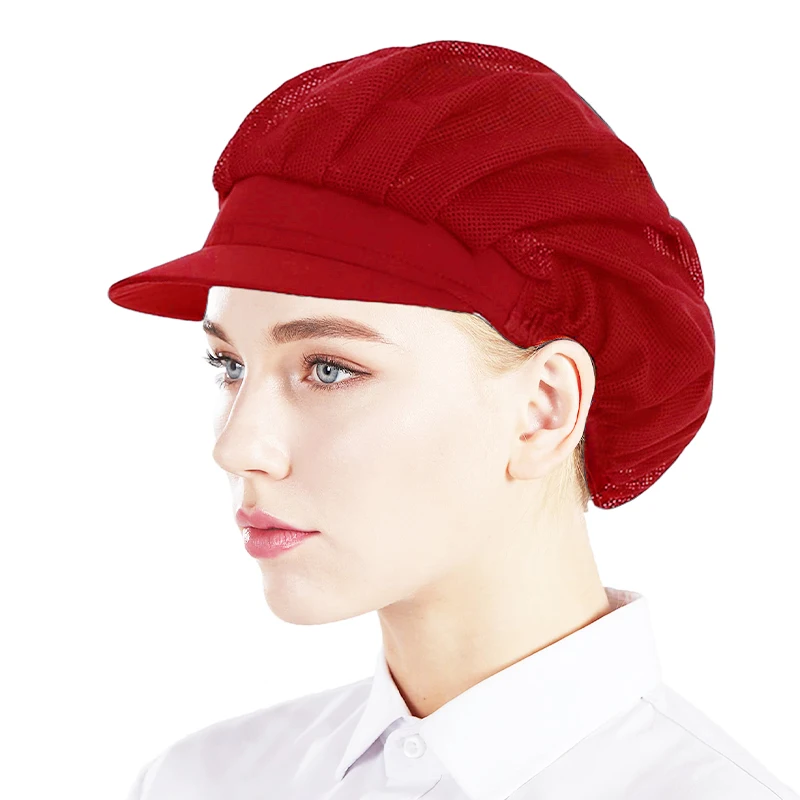 2 pezzi o 5 pezzi da cucina cappello da cucina servizio di ristorazione berretto a rete catering cappelli da lavoro elastici donna uomo cappelli per capelli cappello da officina
