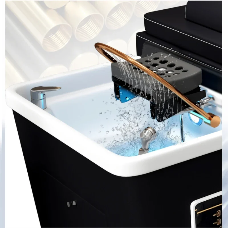 뷰티 살롱 샴푸 의자 이발소 태국 화장품 의자 훈증 헤드 스파 Lava Cabezas 상업용 얼굴 가구