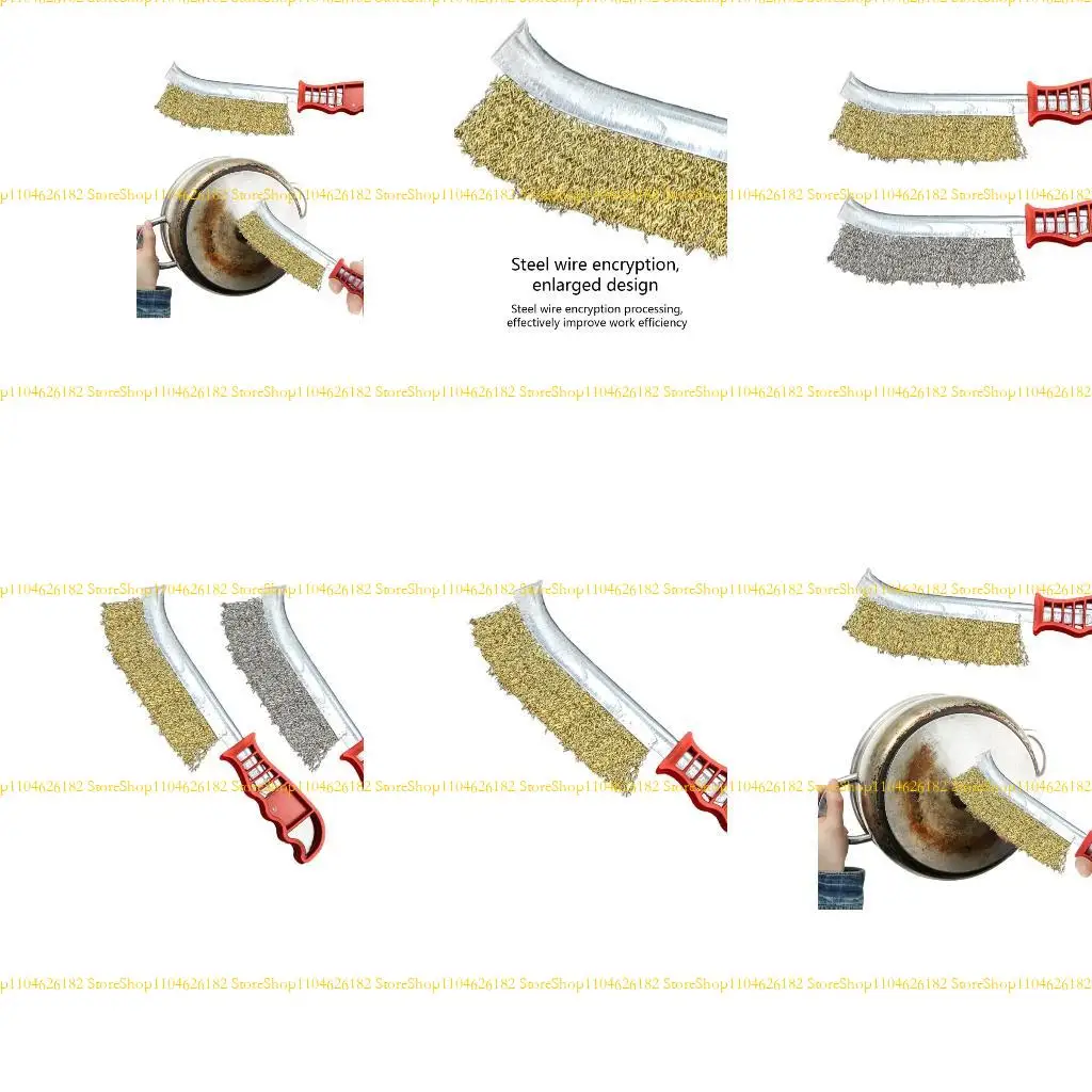 

Набор проволочных кистей Q2Q4, 2PCS из нержавеющей стали для очистки металлической ржавчины с эргономичной ручкой рукоятки