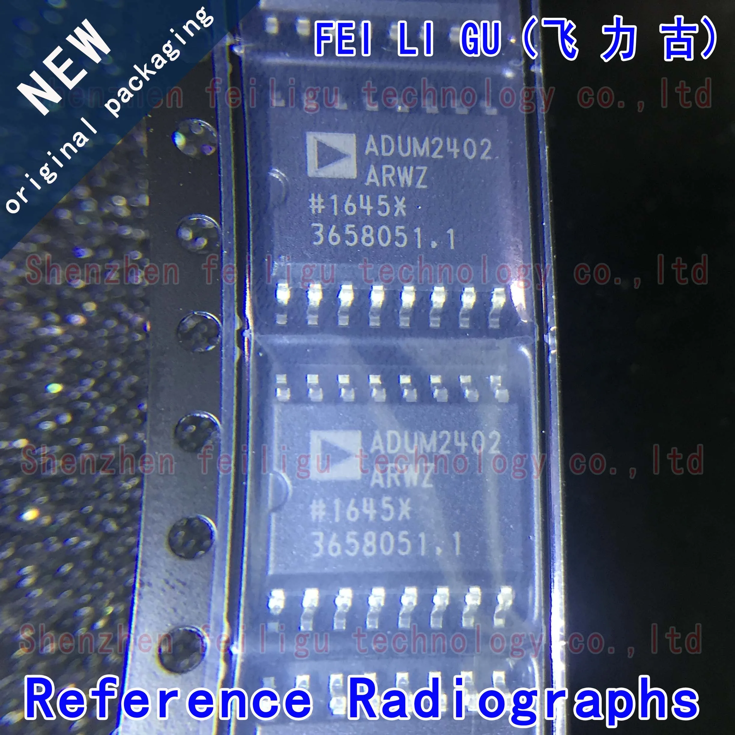 100% New Original ADUM2402ARWZ-RL ADUM2402ARWZ ADUM2402ARW ADUM2402 Package: SOP16 Universal Digital Isolator Chip