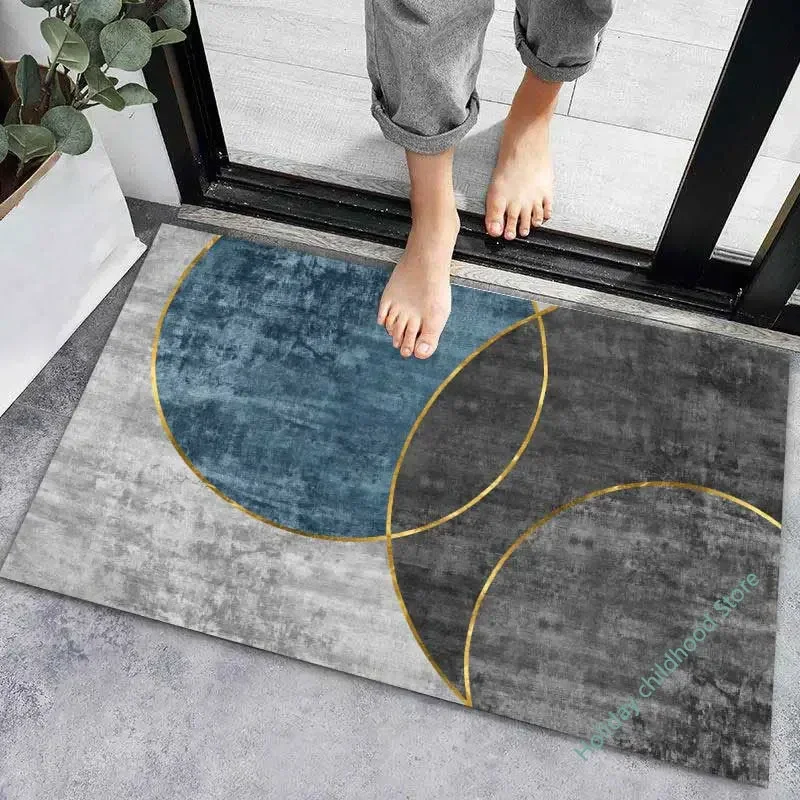 Anti-slip Entrance Door Mat Modern Super Absorbent Bathroom Floor Home Carpet Mat Hallway Floor Carpet Entrance