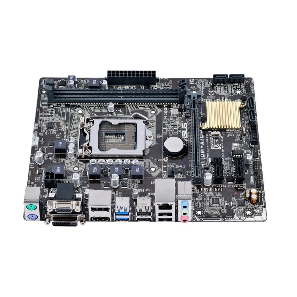 Imagem -05 - Placa-mãe Asus-h110m-a dp Lga 1151 Suporta Cpu i5 6500 Chipconjunto Intel H110 Ddr4 8gx2 Pci-e 3.0 Usb 3.0 Micro Atx