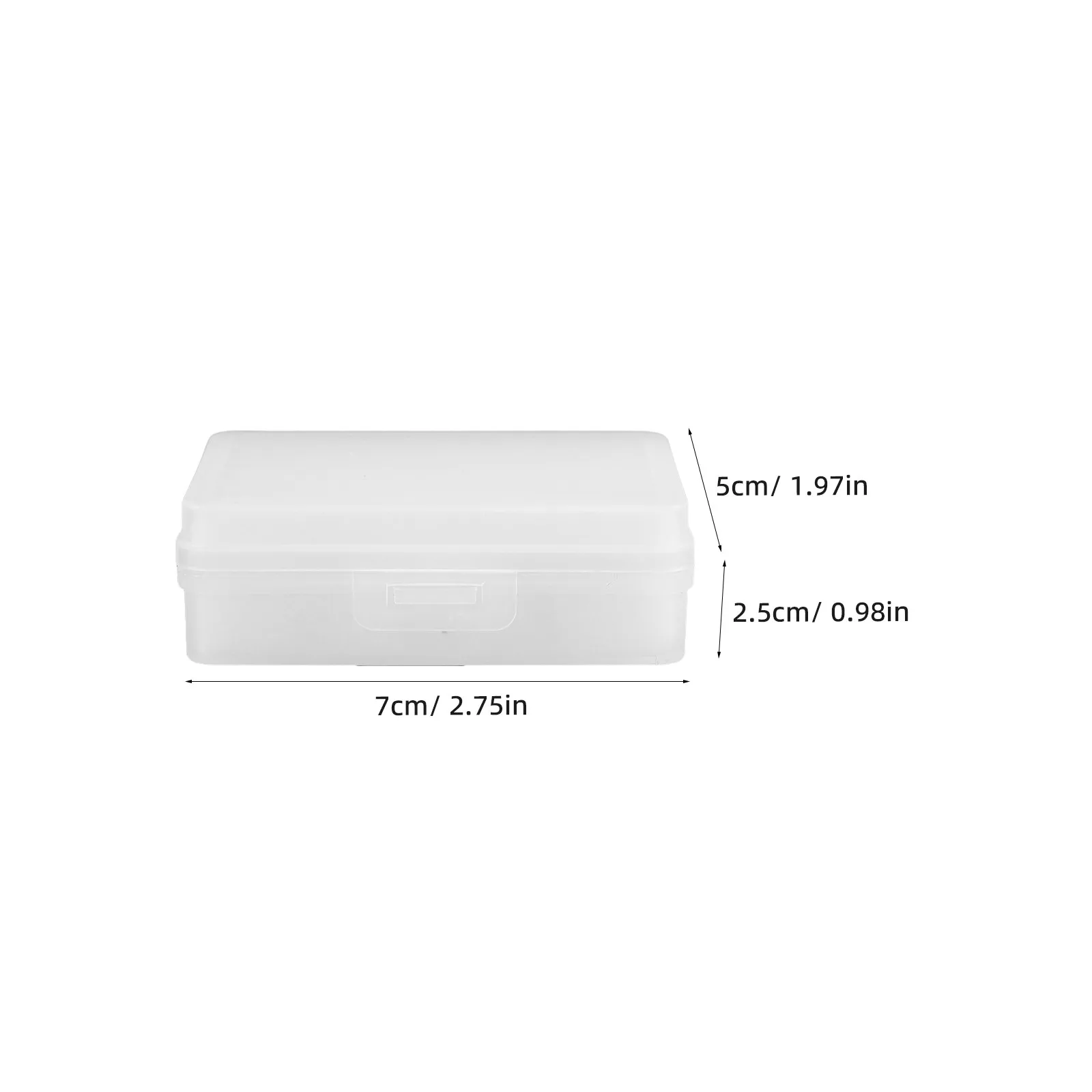 10Pcs Transparent Sponge Storage Boxes Small Stackable Plastic Organizers for Crafts Electronics Makeup Travel
