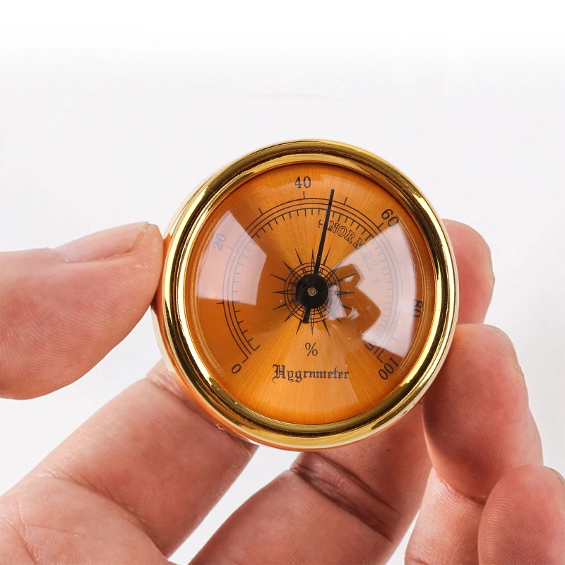 High-precision Cigar Hygrometer Round Hygrometer for Cigar Cigar Box