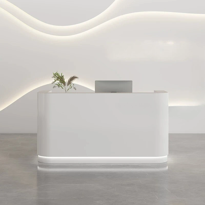 Clinical Modern Minimalist Gym Reception Desk Executive Podium Service Reception Desk Store Empfangs Theke Reception Furniture