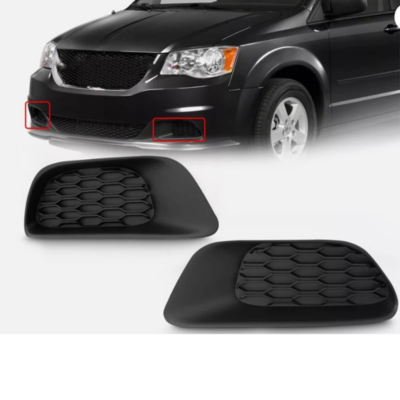 Car Front Bumper Fog Light Cover 68100709AA 68100708AA For Chrysler Grand Voyager 2011-2020 Fog Lamp Bezel Trim Frame