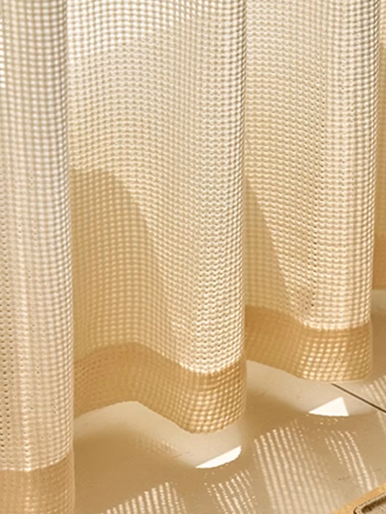 Factory Supply wholesale luxury linen look Breathable and UV resistant luxury sheer curtain for the living room window bedroom