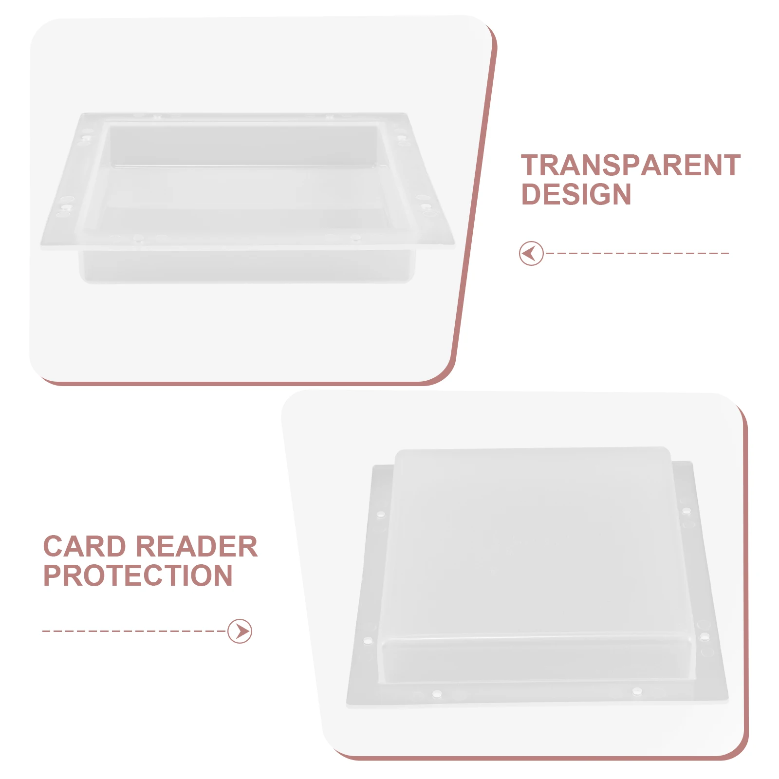 

Waterproof Cover for Access Control Machine Transparent Plastic Protector Doorbell Cover Weatherproof Splash Proof Door
