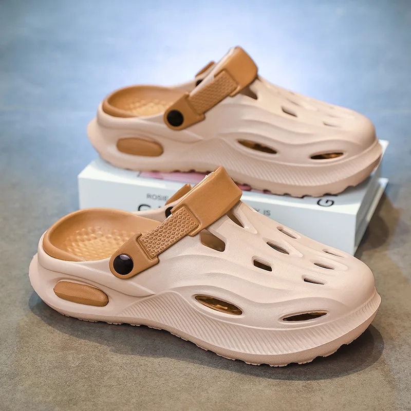 Chaussures d'été décontractées pour hommes, chaussures à trou inférieur épais, vêtements bidirectionnels, sandales à enfiler respirantes, chaussures sabots confortables à Sensation, 2026