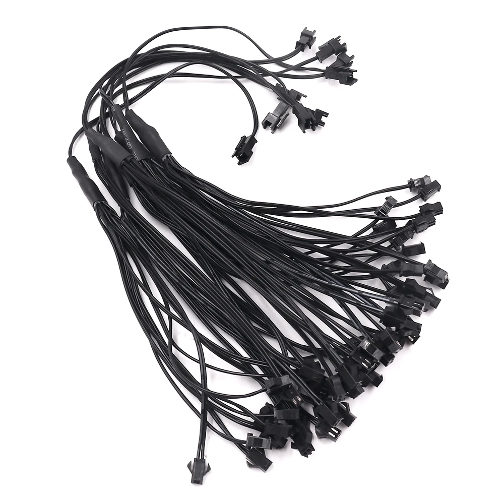 2/3/4/5/6/7/8/9/10 in 1 Way 2Pin Splitter Connectors Cable for EL Wire Neon Light Strip LED Wiring Fittings Splitting Wire