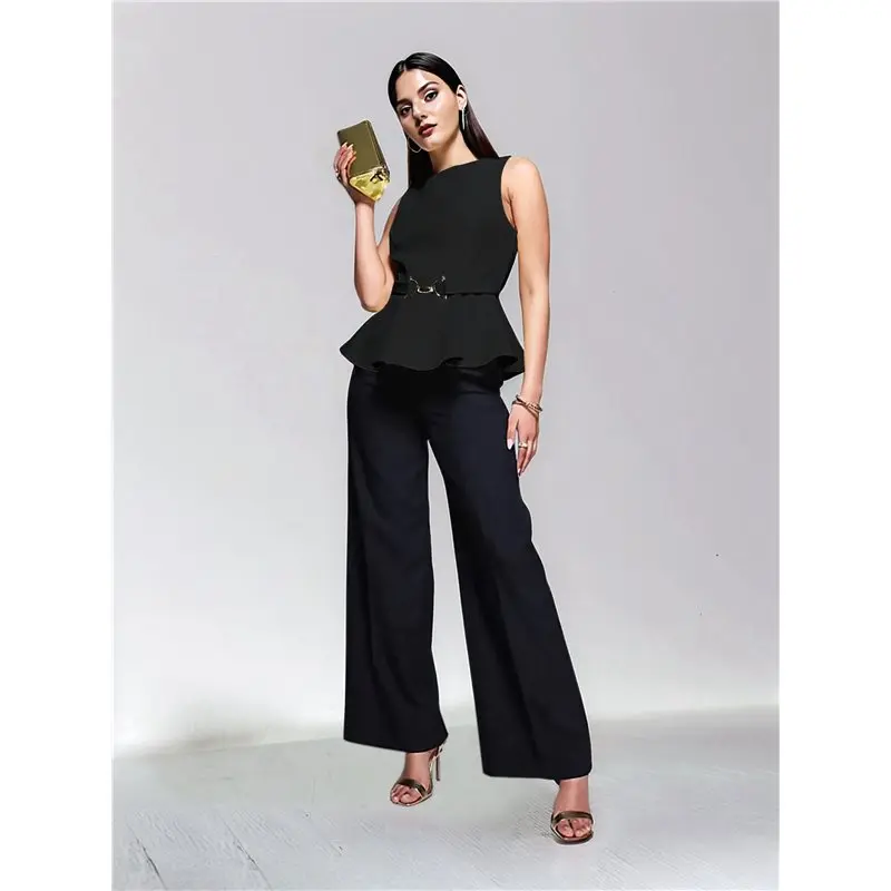 NEW-Women's Sleeveless Casual Peplum Tank Tops Spring Tops, Fashion Clothing, Cute Formal Tops