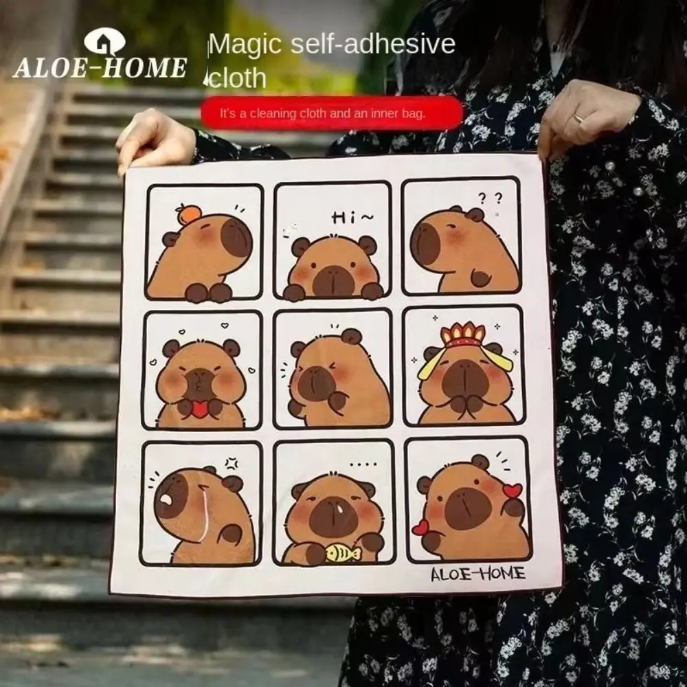 Self-Adhesive Protective Wrap Wrap Cloth Cartoon Anti-Scratch Lens Storage Bag Multi-function Portable Camera Cover Toiletry Kit