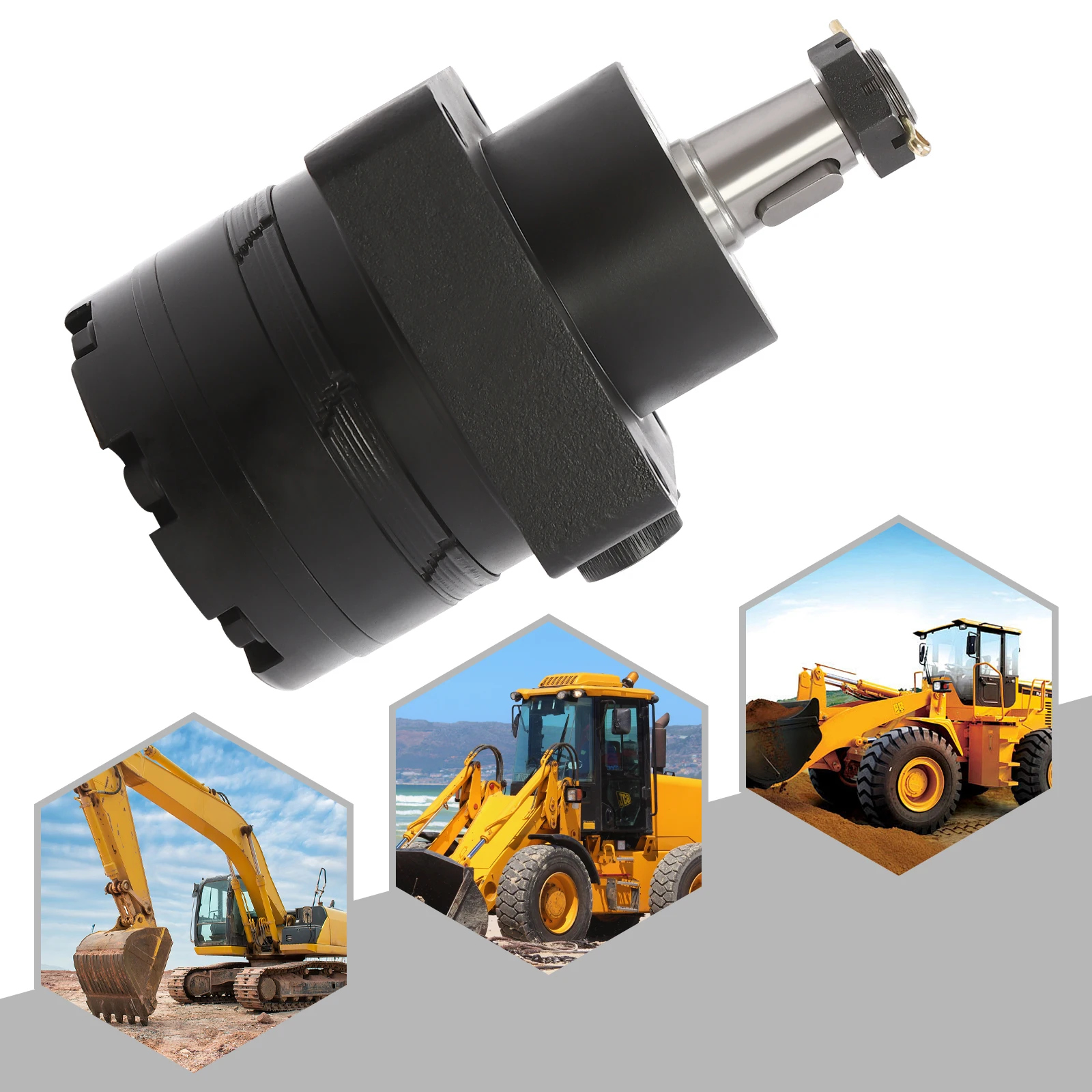 

Hydraulic Motor, 250CC Displacement, 17.5KW Power, 700Nm Torque, 20.5MPa Pressure, 1-1/4" Taper Shaft for Excavators/Harvesters