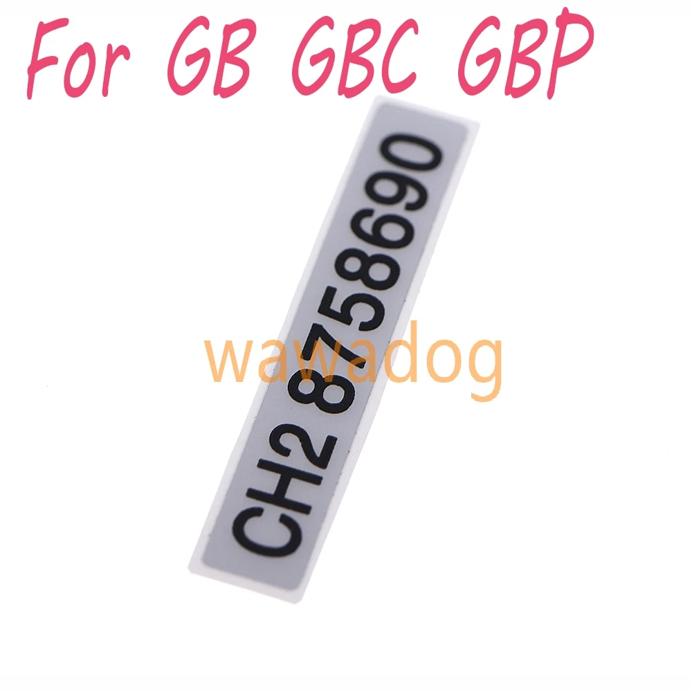 30pcs Back Label Serial Number Sticker for GB GBC GBP Universal DMG