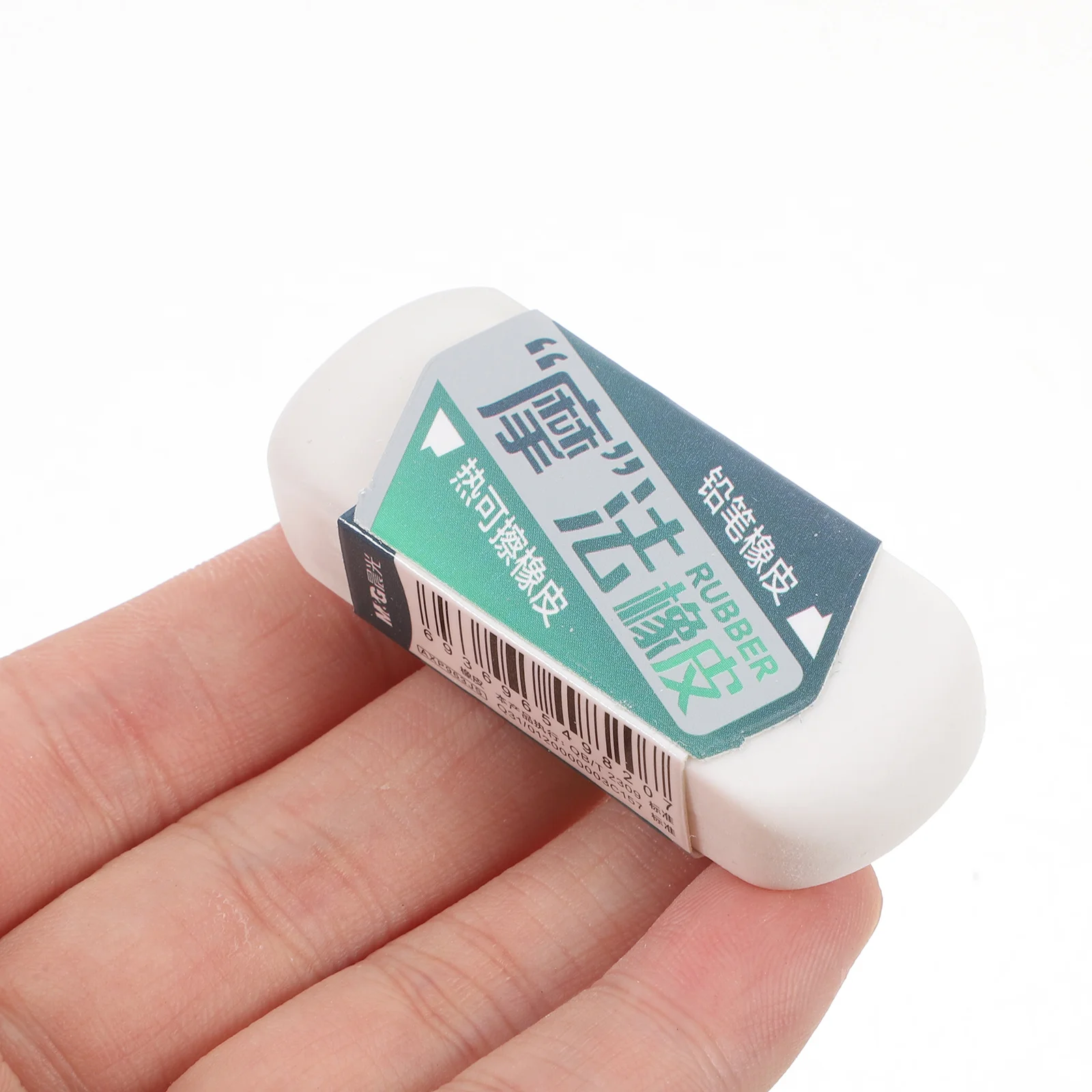 6 قطع ممحاة مزدوجة الرأس ممحاة بيضاء ناعمة لقلم رصاص فحمي وقلم قابل للمسح بالحرارة لوحة رسم للاستخدام المكتبي المدرسي