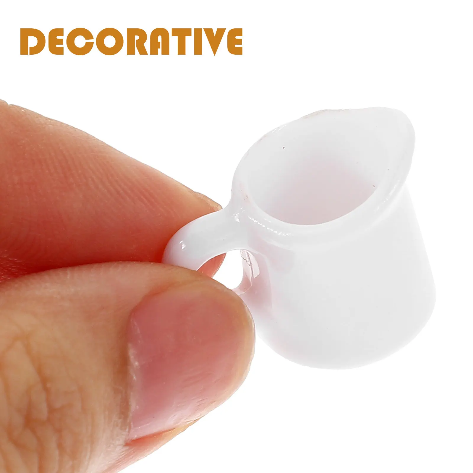 

1Set Mini Kitchen Tableware Set Miniature Plates Cups Bowls Plastic Realistic Texture Home Ornament Mini House Accessories DIY