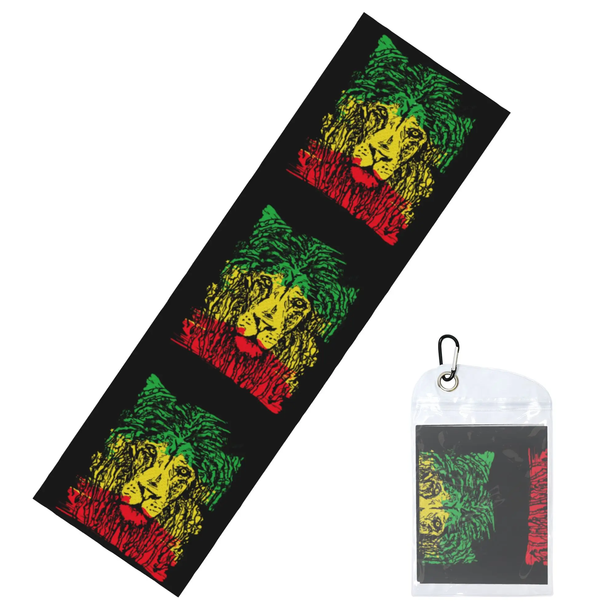 Reggae Music Lion Jamaican Flag Rasta Rastafari Cold Exercise Towel Quick Dry Face Towel  Fitness  Towels