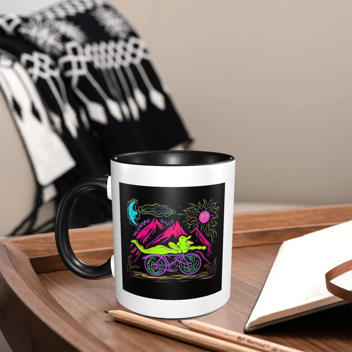 

Bicycle Day 1943 LSD Acid Hofmann Trip Hallucinogen Mug Funny Ceramic Coffee Cups Tea Mugs Milk Cup Drinkware Gifts for Unisex