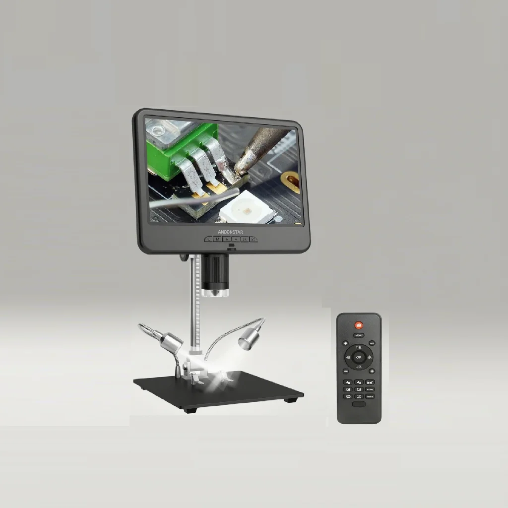 

Andonstar-microscopio Digital со светодиодной подсветкой для продажи, приставка с pantalla IPS 10,1 пульсады, 12 штук искусственных занятий спортом