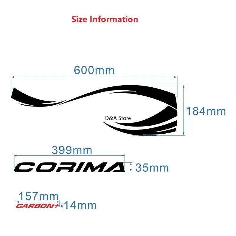 PVC decal for corima MONOBLOC DISC Wheel Stickers Closed Wheel Disc Wheel Sticker Cycling Decals