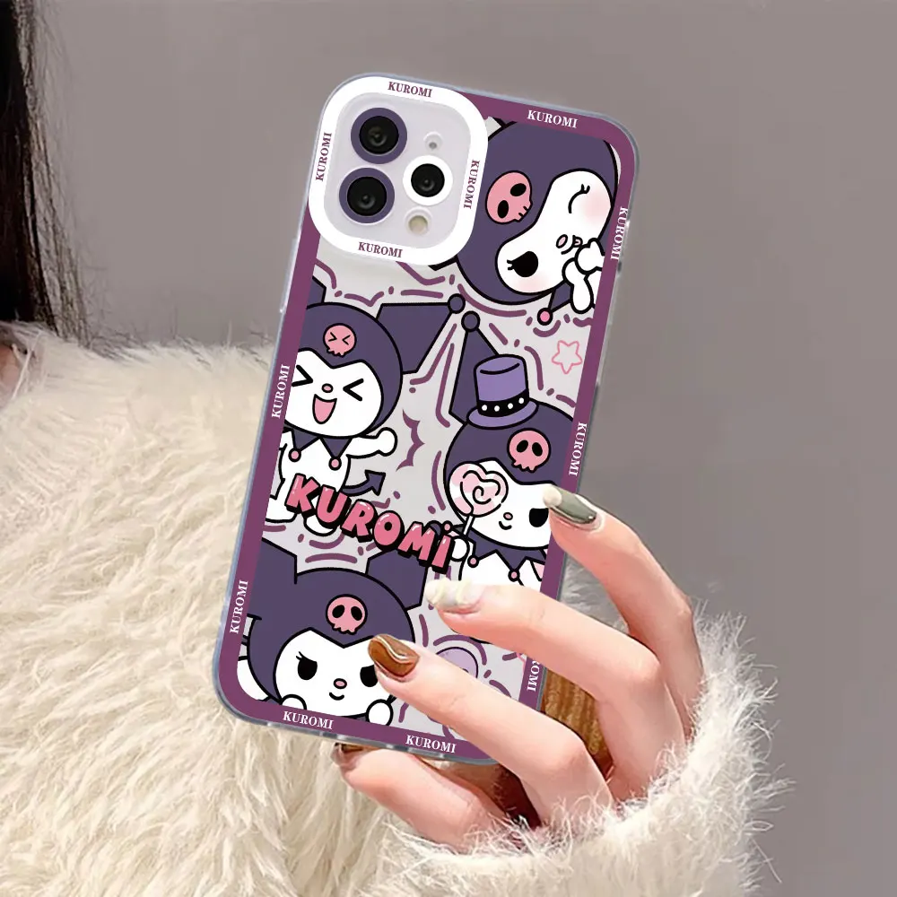 Cartoon Kuromi Anime Phone Cover For OPPO A79 A78 A76 A74 A73 A58 A55 A53 A37 A31 A17 A16 A16K A15 A9 A7 A5 A95 A54 A36 5G Case