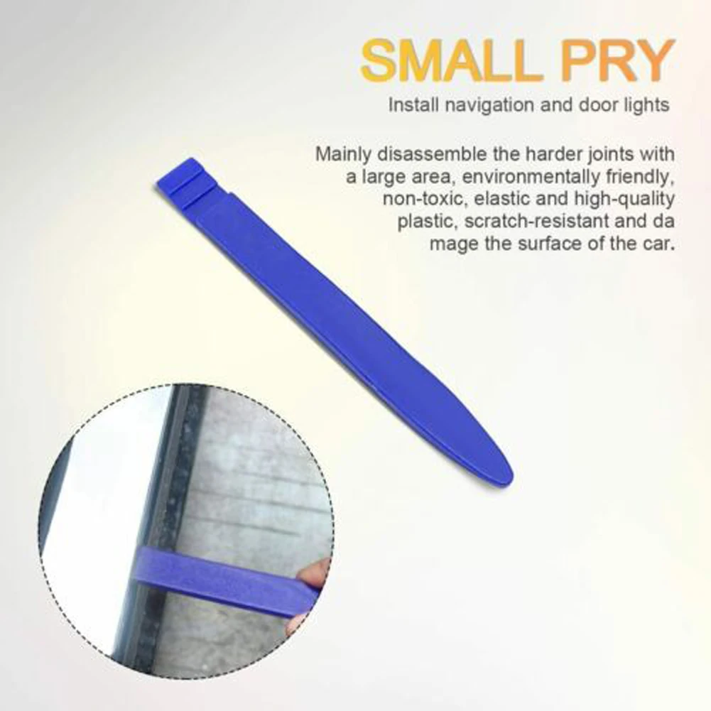 5Pcs Auto Removal Puller Pry Tool Plastic Car Radio Panel Trim Disassembly Tool Car Removal Installer Hand Tool for Auto Vehicle